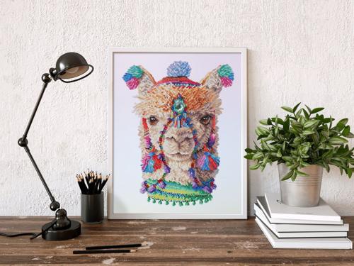 Diamond Dotz Diamond Kit  - Garden Cat 40x50cm