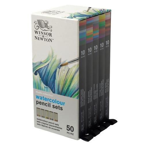 Winsor & Newton Studio Watercolour Pencil Drawers Set 50 - 20 X 6 Drawers Set 50