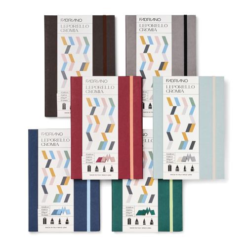 Fabriano Leporello Cromia Journal - 220gsm 11.5x16.5cm Light Green
