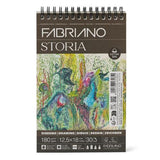 Fabriano Storia Spiral Pads - 180gsm 12.5x18cm 30 Sheets