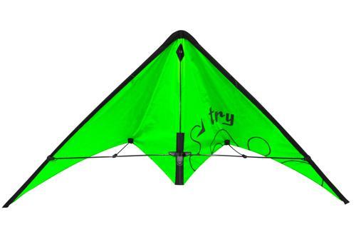 Eolo Pop-Up Stunt Kite 110cm Green With Kite Tote