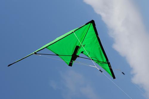Eolo Pop-Up Stunt Kite 110cm Green With Kite Tote