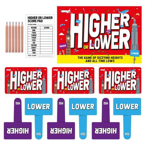 Higher Or Lower Family Trivia Card Game - Gift Republic
