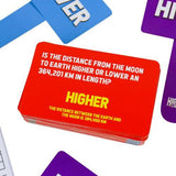 Higher Or Lower Family Trivia Card Game - Gift Republic