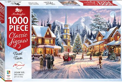 Tinsel Town Christmas 1000 Piece Jigsaw Puzzle - Mindbogglers