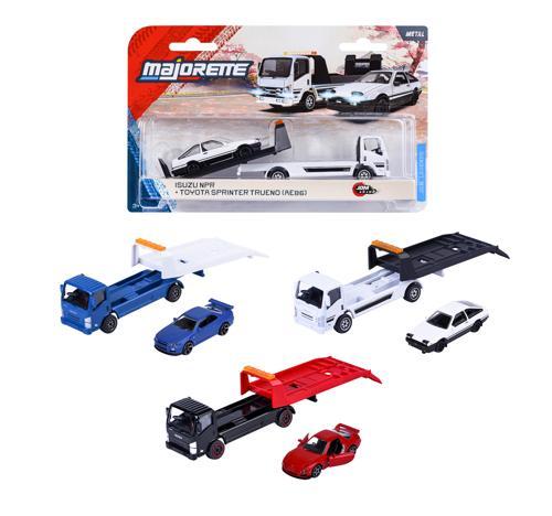 Majorette JDM Legends Car Transporter & Die-Cast Car Assorted