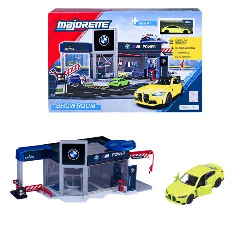 Majorette BMW Showroom Playset With 1 Toy Vehicle