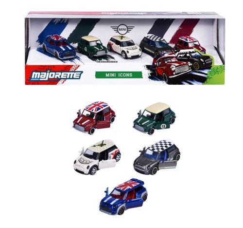 Majorette Mini Cooper Icons 1:64 Die-Cast Cars 5 Piece Gift Pack