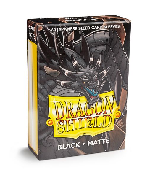 Dragon Shield Japanese Size Matte Card Sleeves - Black
