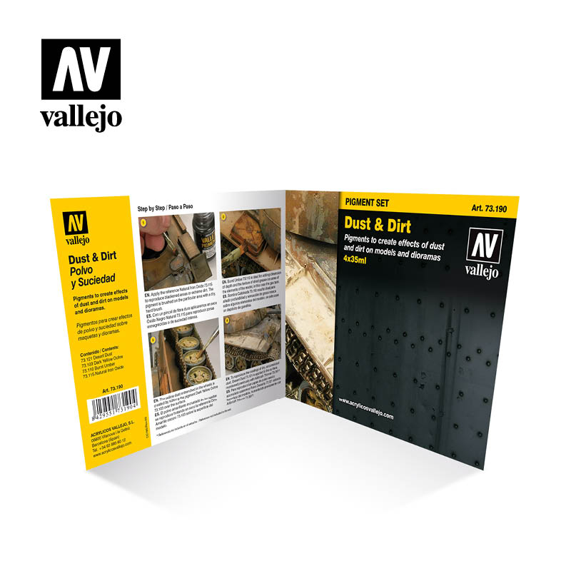Vallejo - Pigments - Set Dust & Dirt 35ml