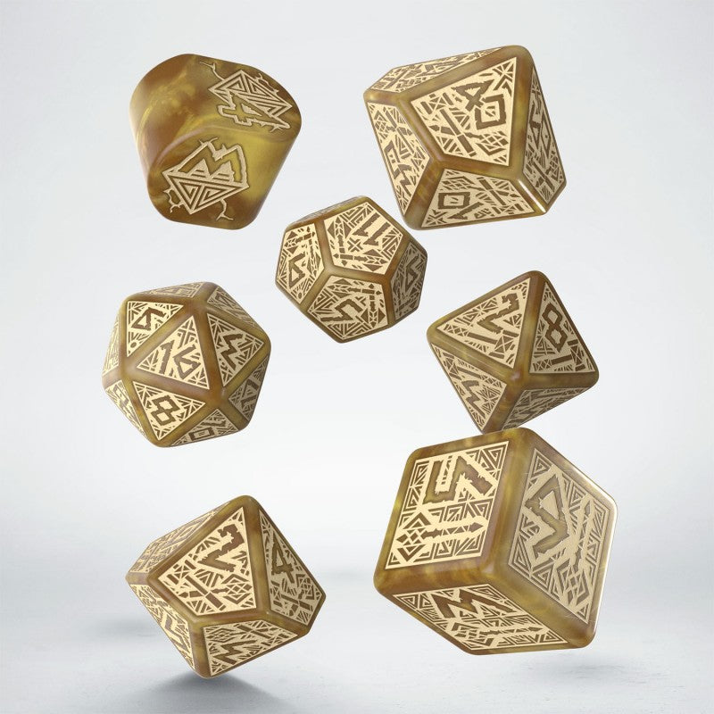 Q Workshop - Dwarven Dice Set - Gold Dice Set 7