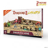 Dungeons & Lasers: Half-Height Walls - Dwarven Mine Props