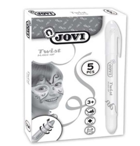 Jovi Twist Make-Up White - high-quality face paint for kids, smooth application, excellent coverage, and heat-resistant for creative fun.