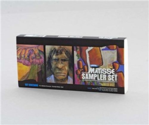 Matisse Structure Sampler Set of 12 vibrant acrylic paint tubes, featuring essential colors for versatile artistic expression.