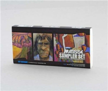 Matisse Structure Sampler Set of 12 vibrant acrylic paint tubes, featuring essential colors for versatile artistic expression.