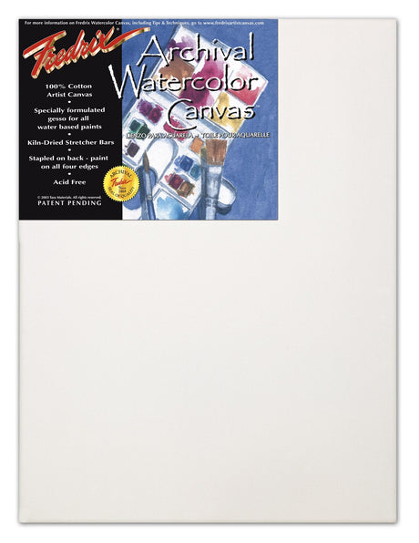 FDX Archival Watercolor Canvas Panel 12x16, ideal for vibrant and lasting watercolor art, perfect for artists and hobbyists.