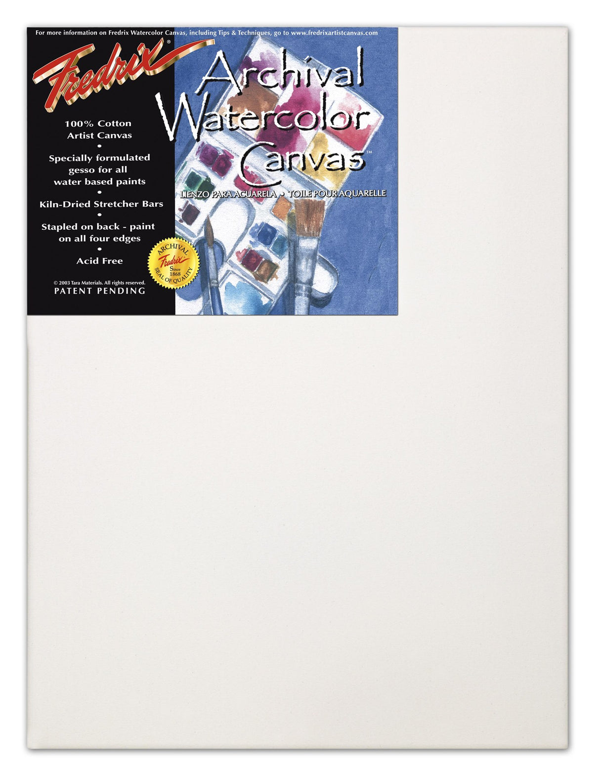 FDX Archival Watercolor Canvas Panel 20x24, designed for durability and vibrant color, perfect for artists and creative projects.