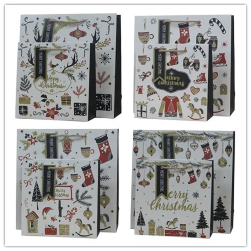 Christmas Giftbag - 34cm (Set of 6 Asstd)