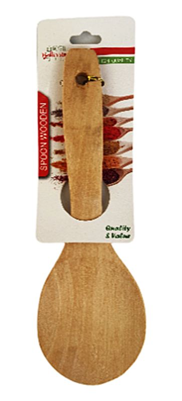 Wooden Rice Spoon - 22.5cm (Set of 6)
