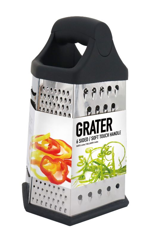 Box Grater - 6 Sided W/Hdl Large (3 Units)