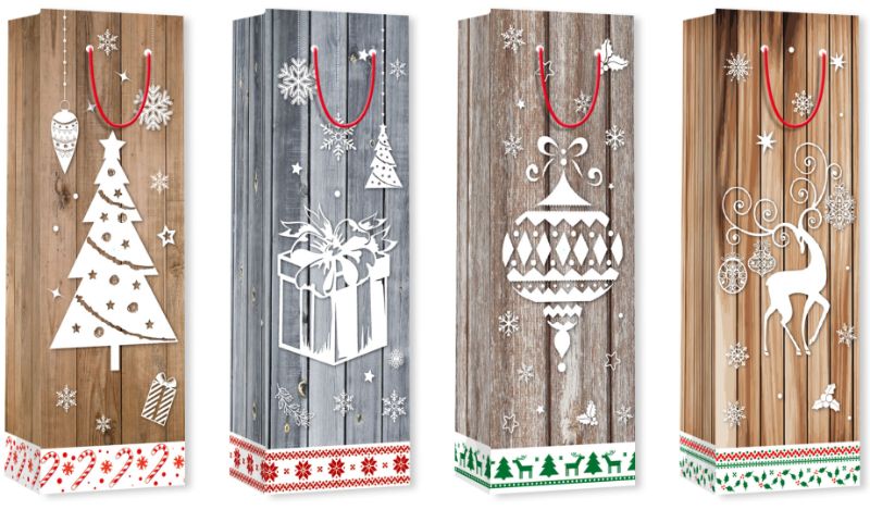 Wine Bag 5 - Christmas 35cm (Set of 12 Asstd)