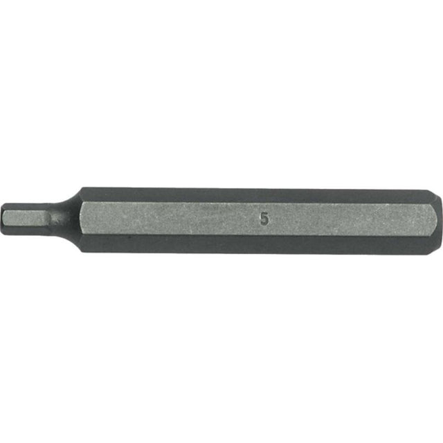 Teng 12mm hex drive bit, made of durable Cr-V steel, 75mm long for high torque in tough spaces, ideal for automotive and DIY use.