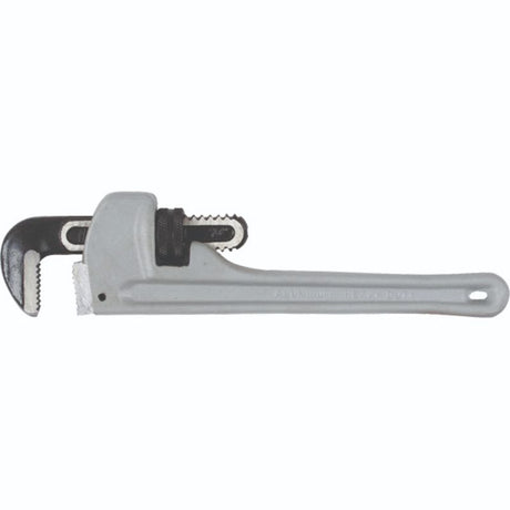 Aluminium 250mm Tactix pipe wrench with lightweight handle for high strength and durability.