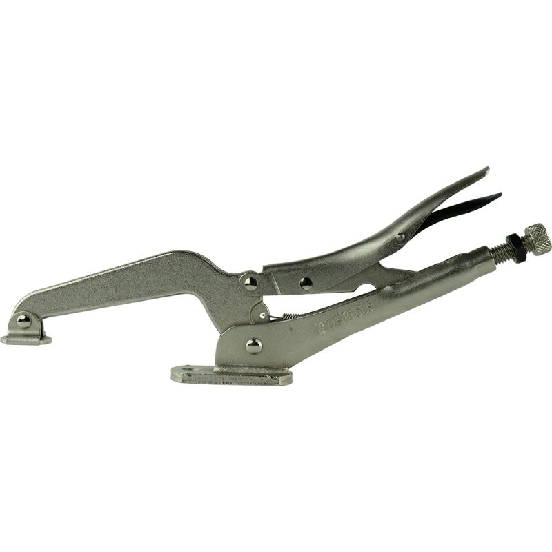 Teng 320mm T-Slot Clamp Locking Plier, features swivel pad and locking nut for secure, precise clamping of materials.