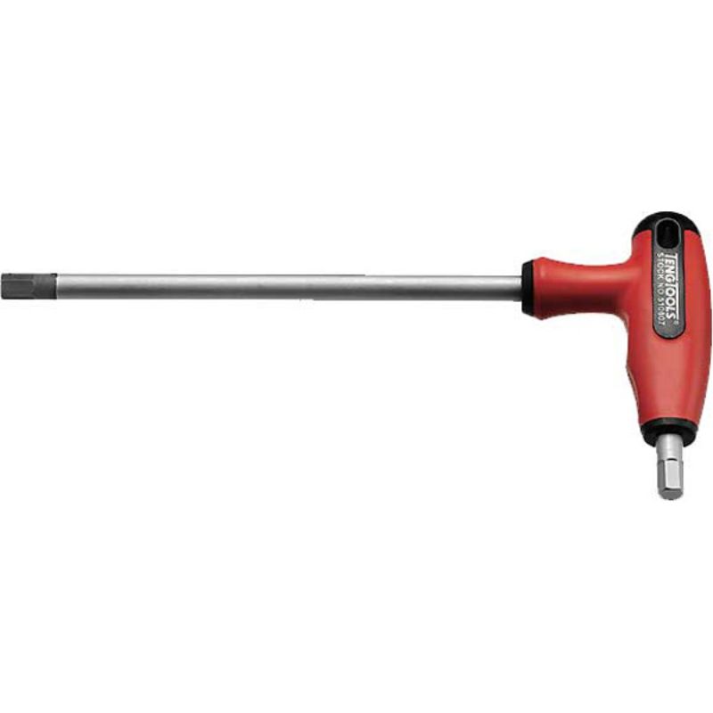 Teng T-Handle Hex Driver 6.0mm x 150mm with ergonomic grip, optimal torque, and larger contact zones for secure fastener handling.