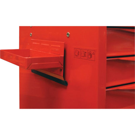 Teng Steel Magnetic Tray 210mm with strong magnets, rubber protection, and durable red finish for organized tool storage.