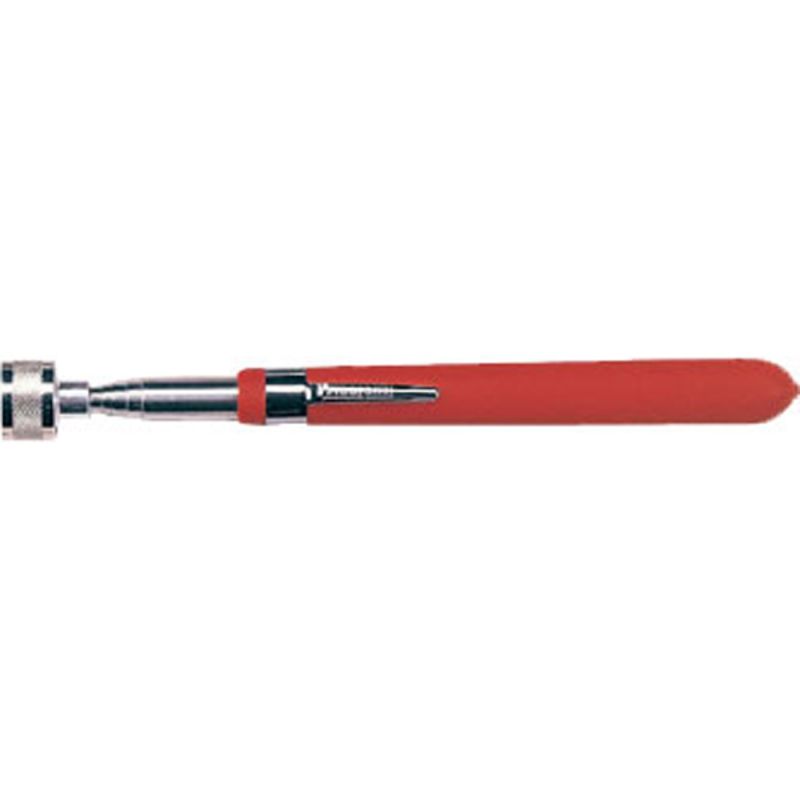 Telescopic magnet tool with 830mm extension, strong magnet, and pocket clip for easy retrieval.