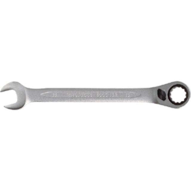 Teng 9/16in reversible ratchet combination spanner with 72 teeth, 15-degree offset, crafted from Chrome Vanadium Steel.