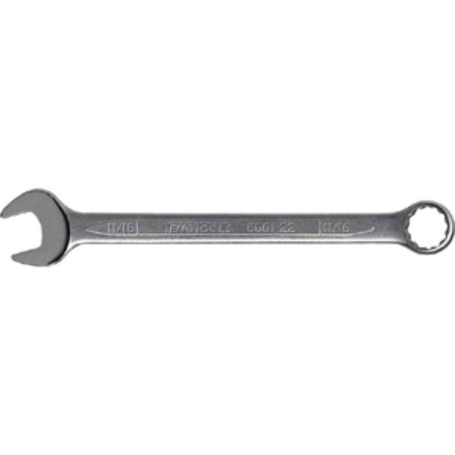 Teng Combination Spanner 3/4in with 12-point ring head, durable Chrome Vanadium Steel, offset design for tight spaces.