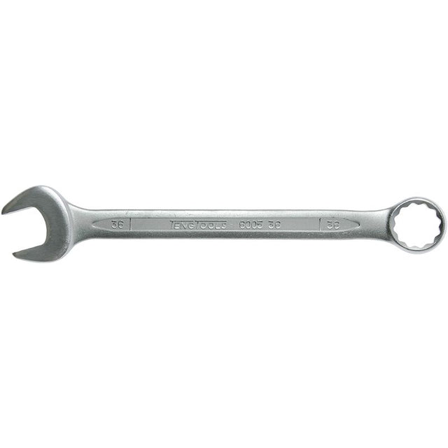 Teng Combination Spanner 36mm featuring 12-point ring end, crafted from Chrome Vanadium Steel for durability and precision.