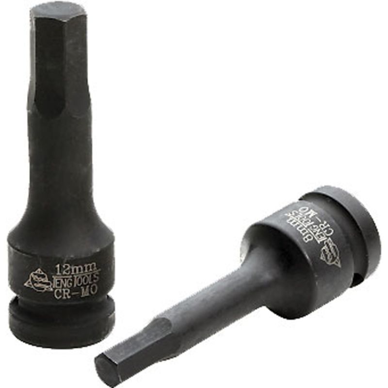 Teng 1/2in Dr. Hex Bit Impact Socket 19mm DIN