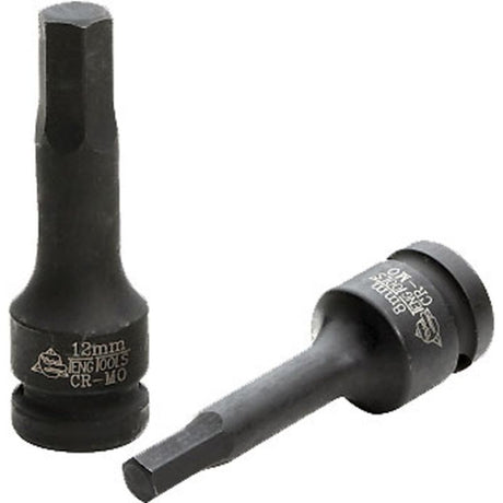 Teng 3/8in Dr. Hex Bit Impact Socket 8mm DIN, durable and compact for easy hex fastener installation in tight spaces.