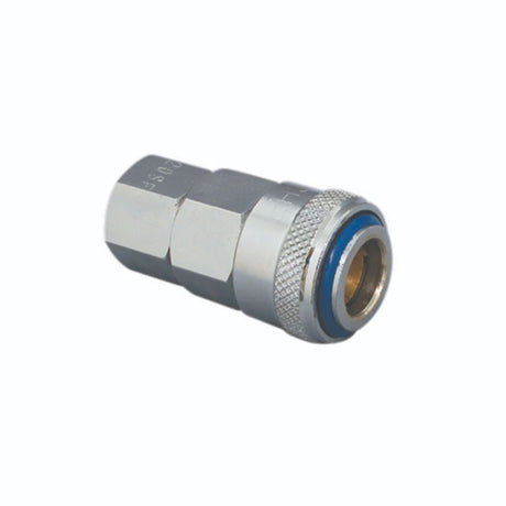 Durable 1/4in Nitto-style female air-line couplings in a 10-pack for secure, leak-free air tool connections.