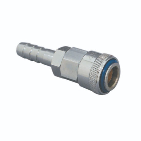 Champion 3/8in Hose Barb Air-Line Coupling Nitto for secure, leak-free air connections, ideal for professional and DIY users.