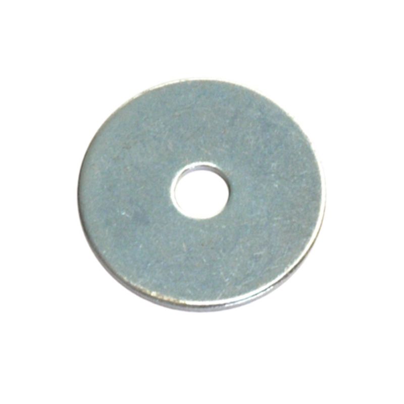 Flat steel body washers 1/2in x 1-1/2in, 8-pack, ideal for securing fasteners in DIY and professional projects.