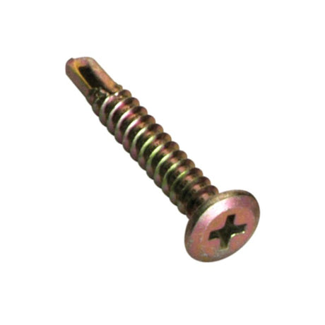 Champion 10G x 30mm wafer head self-drilling screws in a pack of 50, designed for strong, reliable fastening in various materials.