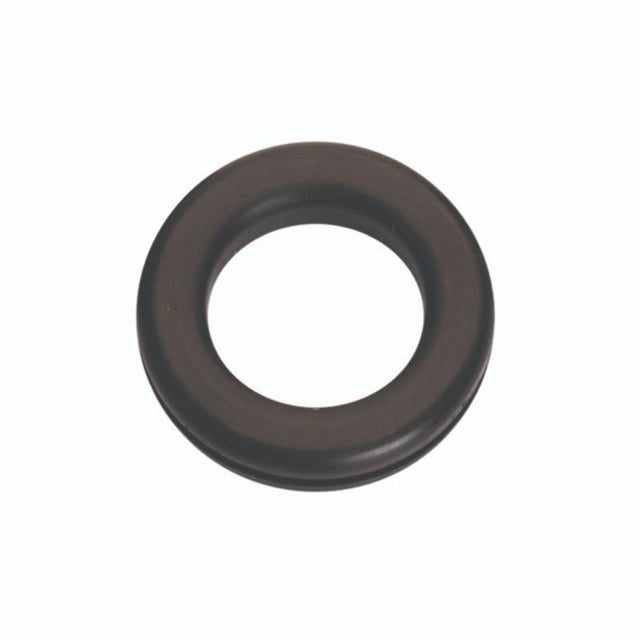 Set of 8 durable rubber wiring grommets (3/16in x 5/16in x 7/16in) for protecting wires in various applications.