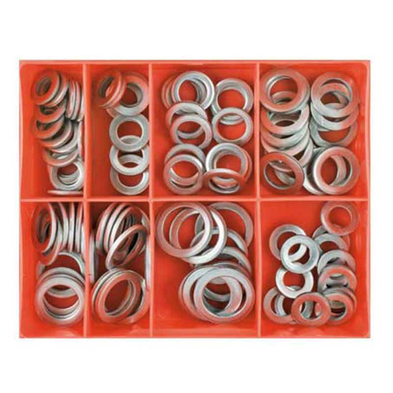 Champion 100pc mm/imp Aluminium Sump Plug Washer Assortment