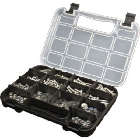210-piece stainless steel fasteners kit featuring Grade 304 & 316, ideal for home, automotive, and construction projects.