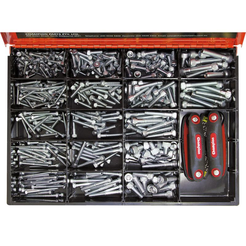 Champion Master Kit 491pc H/Tensile Socket Head Cap Screw