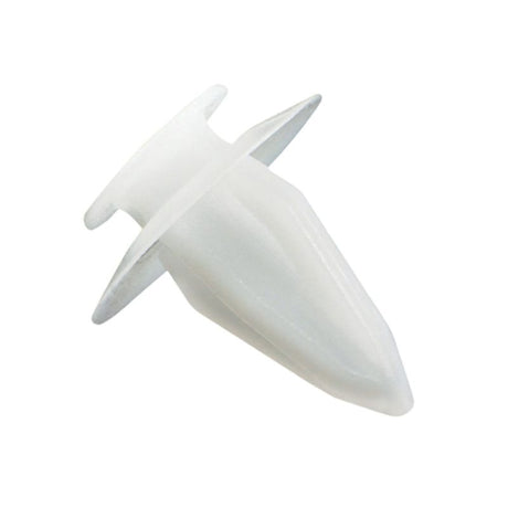 White Champion Universal Door Trim Bushes with 10mm head and 17mm length, pack of 50 for secure door installations.