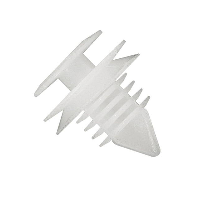 White Champion Door Trim Clips 13mm x 13mm pack of 50 for secure automotive panel installation and maintenance.