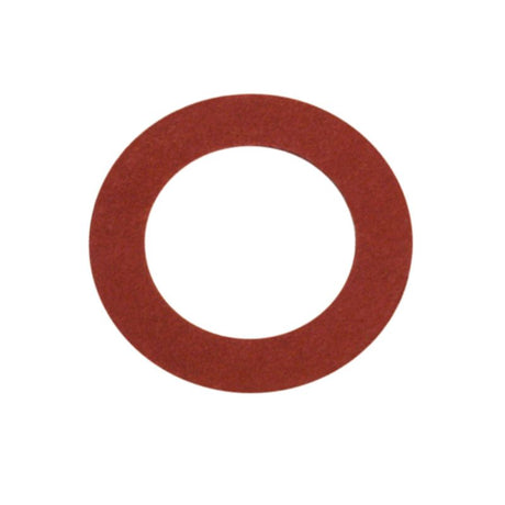 Red fibre washer pack of 100, 3/8in x 3/4in x 1/32in, ideal for plumbing and automotive sealing, prevents leaks and reduces vibration.