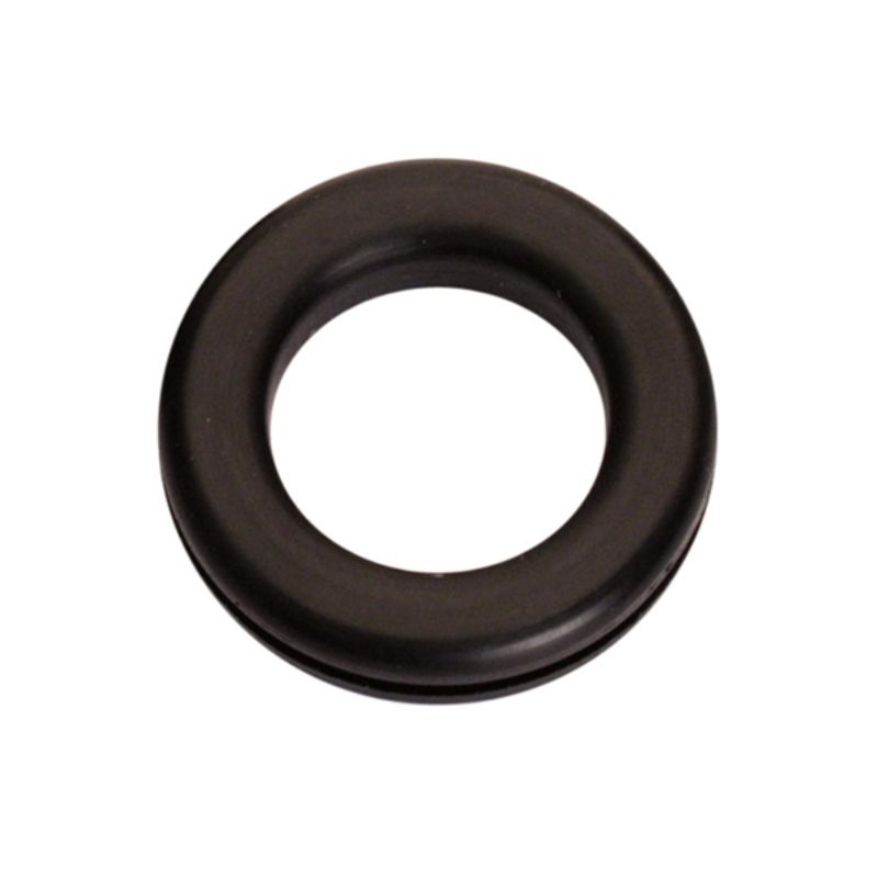 Pack of 50 Champion rubber wiring grommets, 1/2 x 21/32 x 13/16in, providing durable protection for wires and cables.