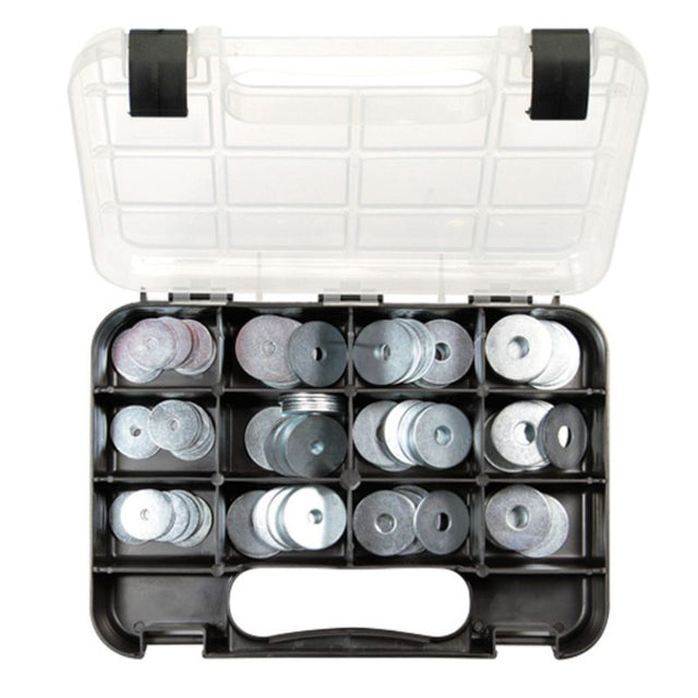120pc Champion GJ Grab Kit of zinc-plated steel panel washers, available in 4 sizes for reliable fastening solutions.