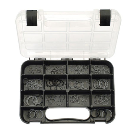 Champion GJ Grab Kit: 115-piece Imperial Circlip set for 1/4 to 3/4 inch shafts, ideal for mechanics and DIY projects.